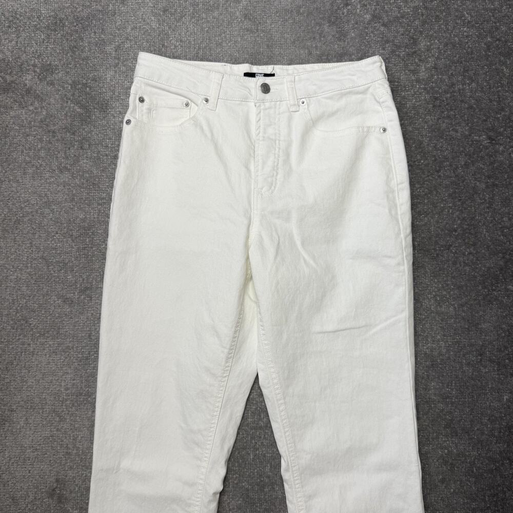 Frye Jeans Womens 4/27 White Straight Leg Stretch Denim Pants High Rise Casual - Picture 2 of 12